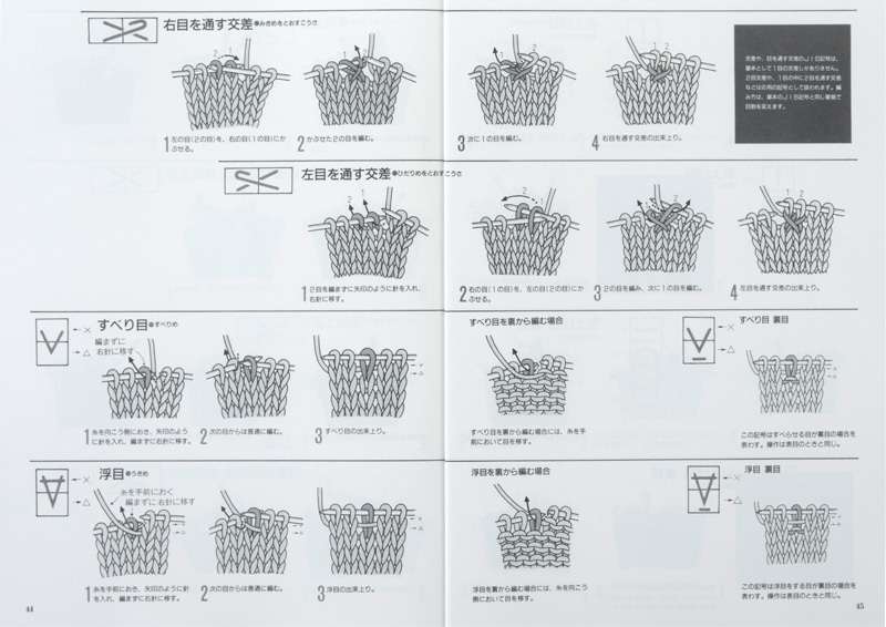 復刻本 予約販売】棒針あみのすべて2 編目記号の編み方: 本｜手づくり