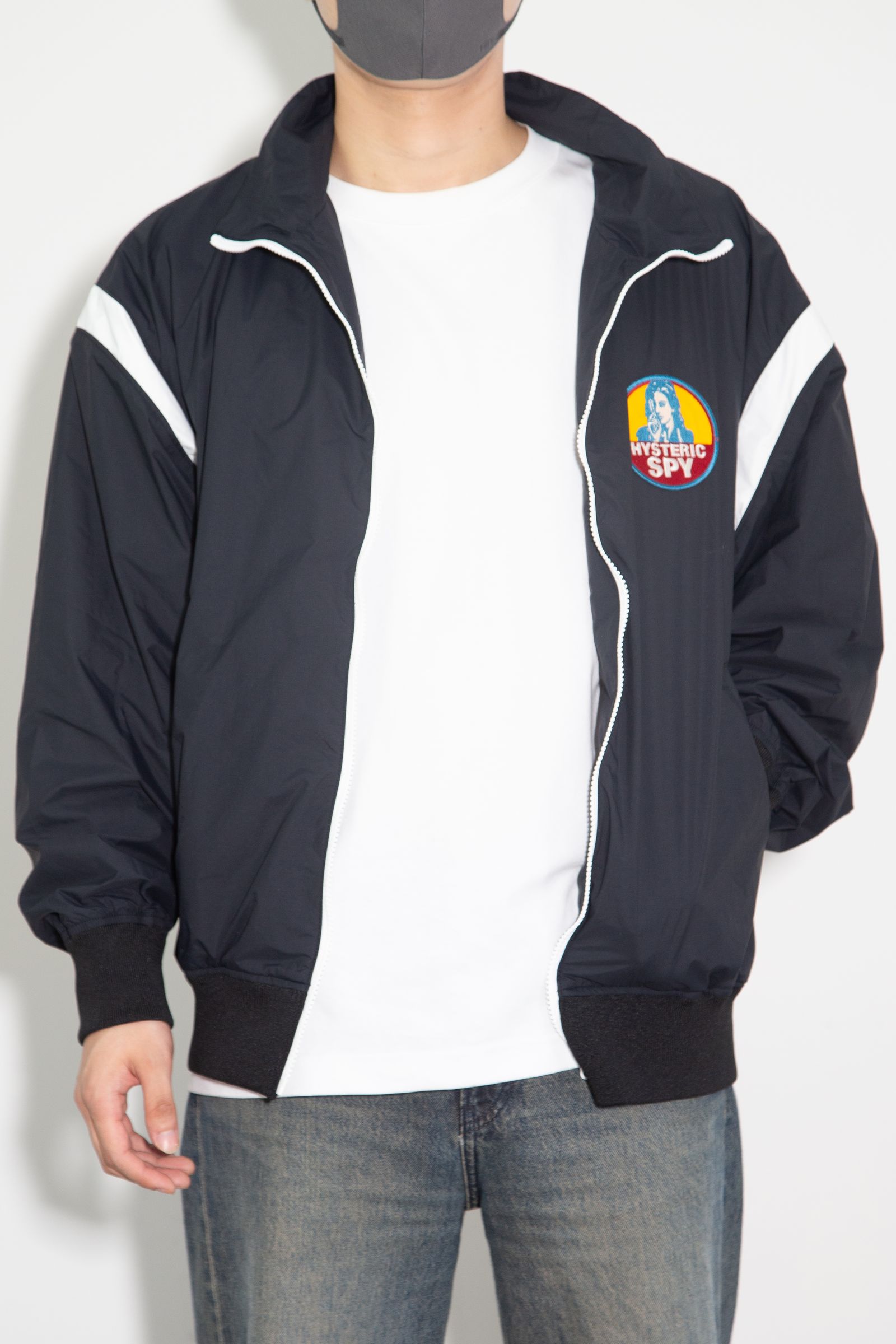 HYSTERIC GLAMOUR - HYSTERIC SPYワッペン スタンドカラーブルゾン
