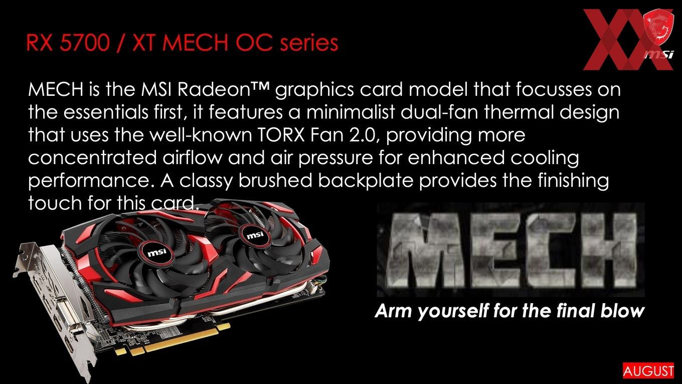MSI to Launch Custom Radeon RX 5700 GPUs | TechPowerUp