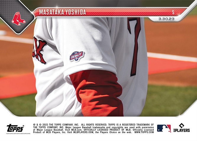 吉田正尚がMLBデビュー！ 「Topps Now」の裏面がサイコー！【ニュース