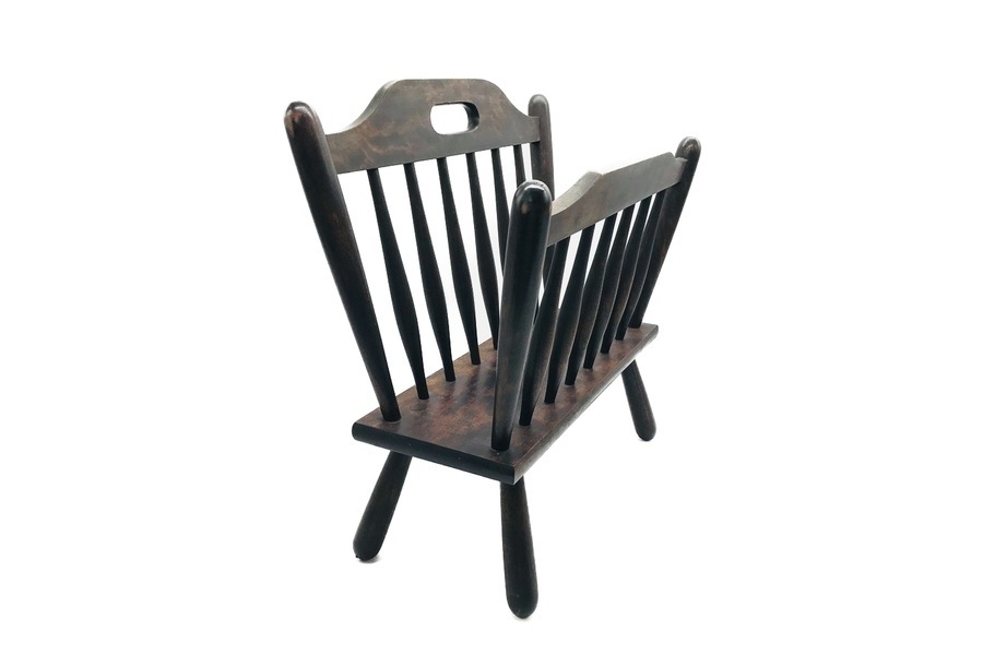 長野県松本の職人技！松本民芸家具マガジンラック買取入荷！【足立