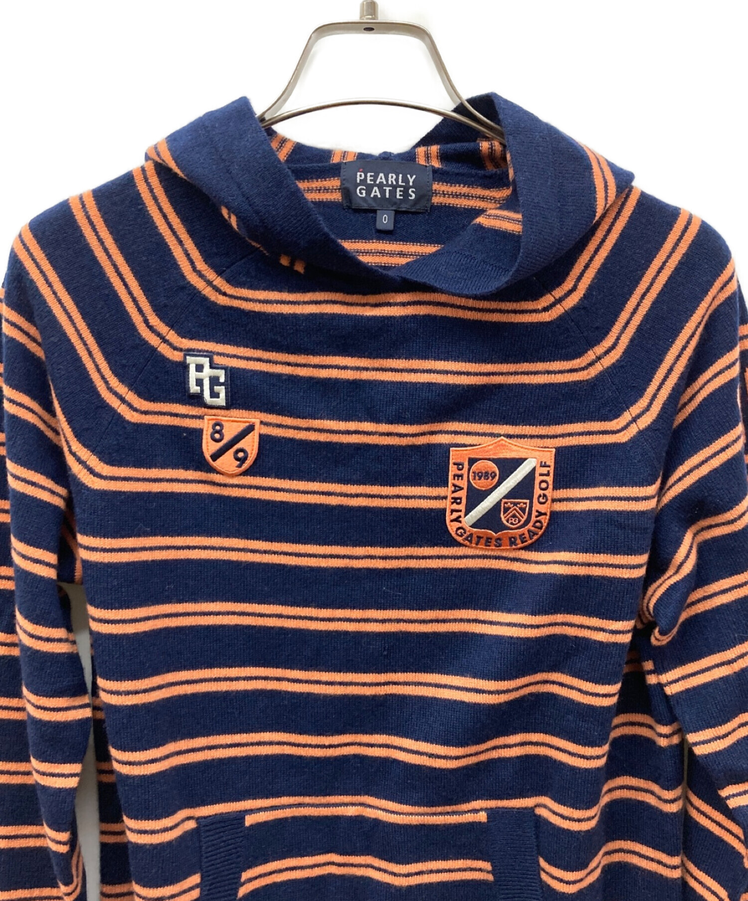 中古・古着通販】PEARLY GATES (パーリーゲイツ) カシミヤ混ボーダー