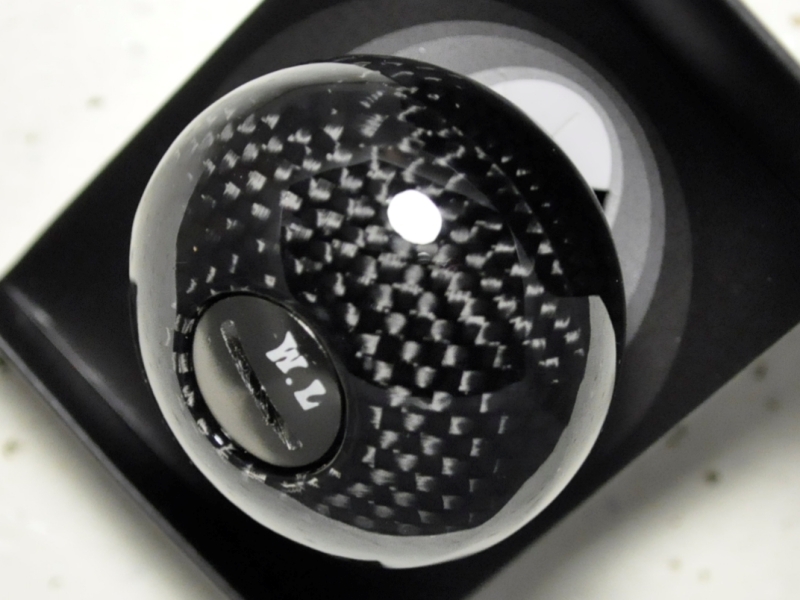 ウォーターランド W.L.カーボンハンドルノブLL ：ガンメタ（タイプB