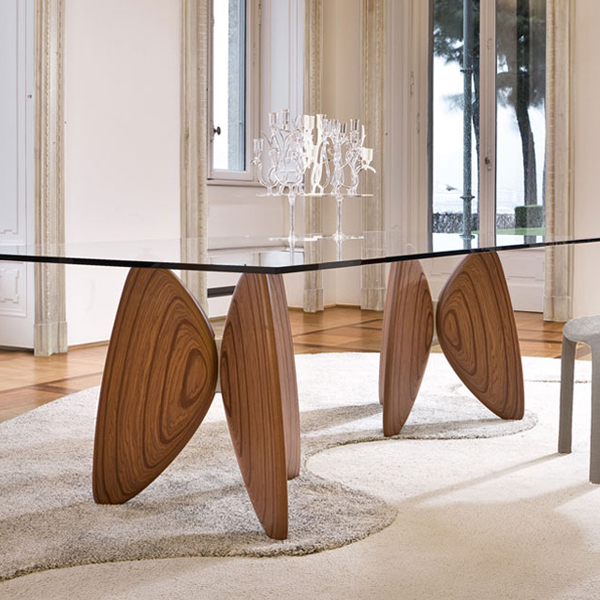 Bonaldo Vanessa | Glass Dining Table | Contemporary Dining Room