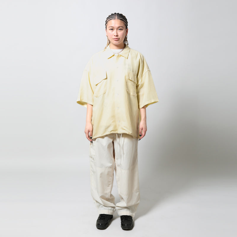 OPEN COLLAR CUPRA HEMP S/S SHIRT｜NANAMICA｜TOPS（トップス