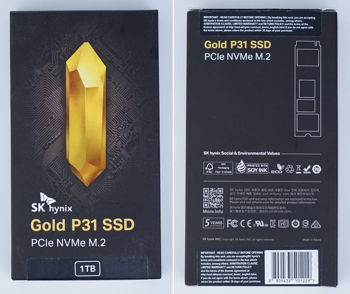 Unboxing and Review of SK hynix Gold P31 1TB PCIe NVMe SSD | UnbxTech