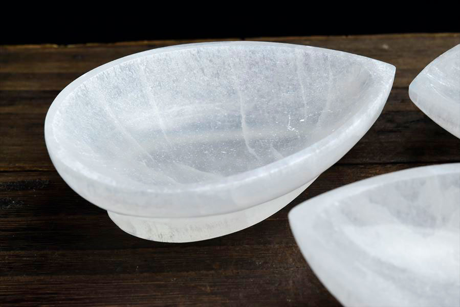 セレナイト ボウル（トレイ・皿）｜透石膏｜モロッコ産｜アップストーン
