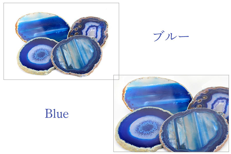 選べる3色 アゲートスライス 瑪瑙プレート｜コースターや席札に