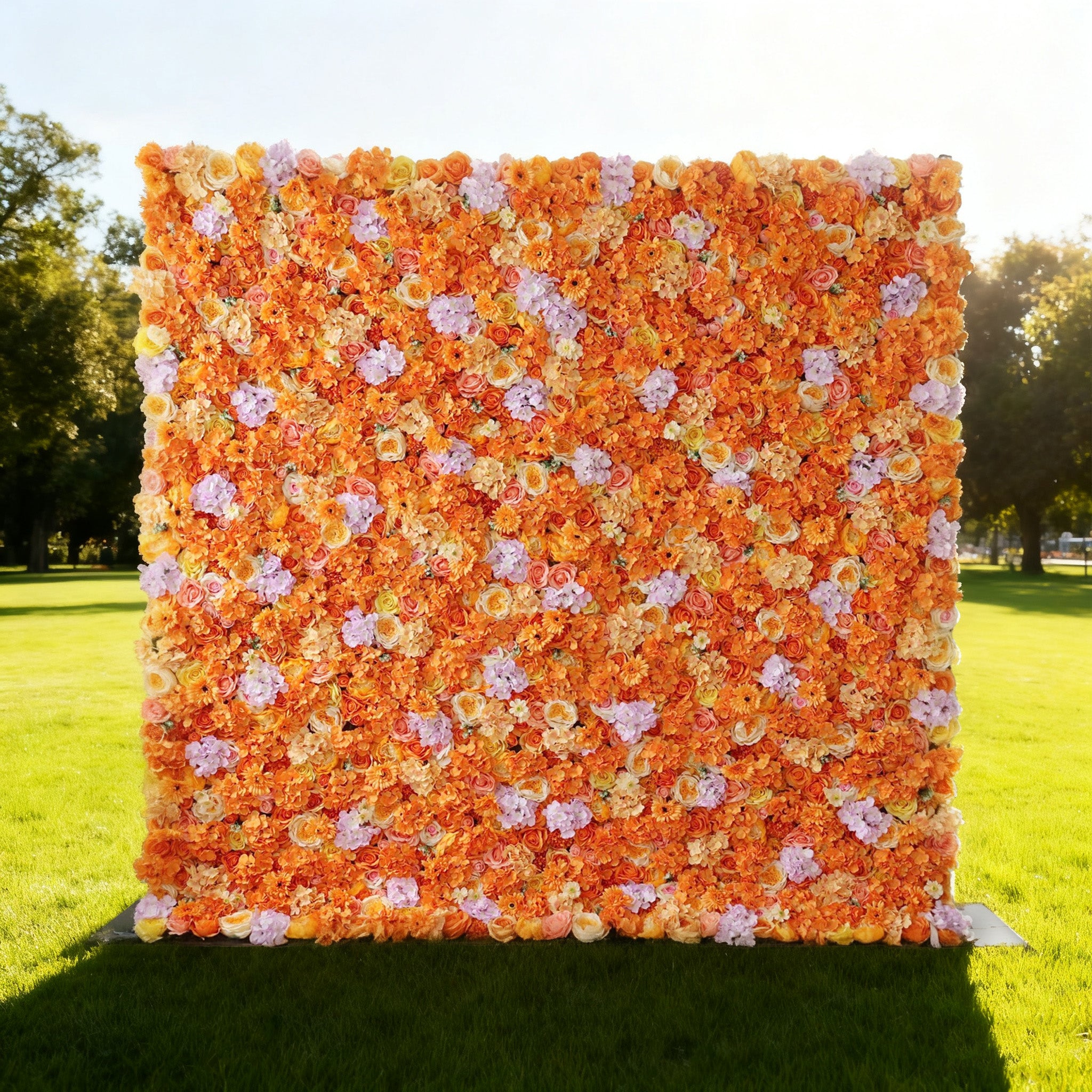 Valar Flowers Roll Up Fabric Artificial Citrus-themed Papaya