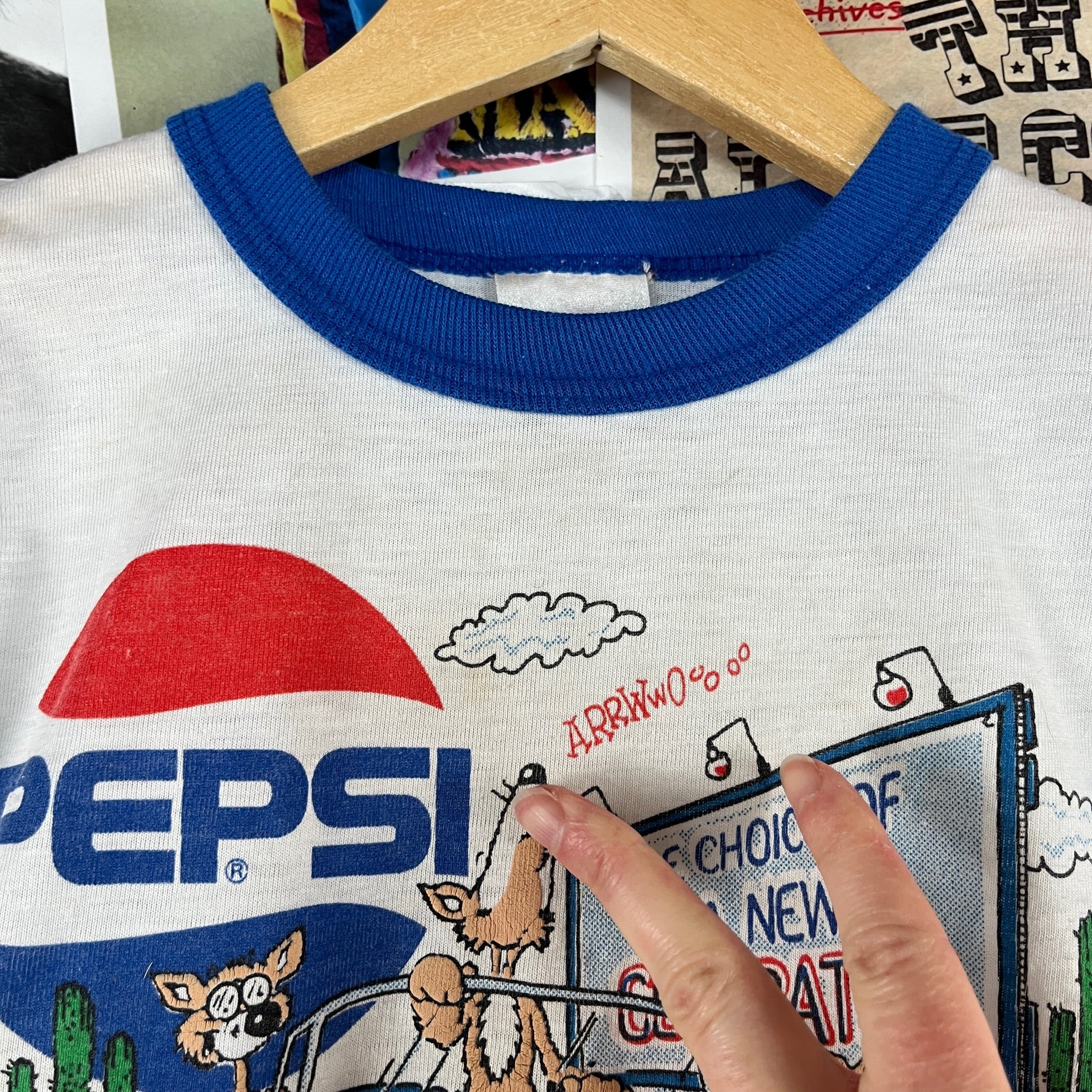 Vintage Toddler Kids Retro 80s Pepsi Cola Coyote Cruise