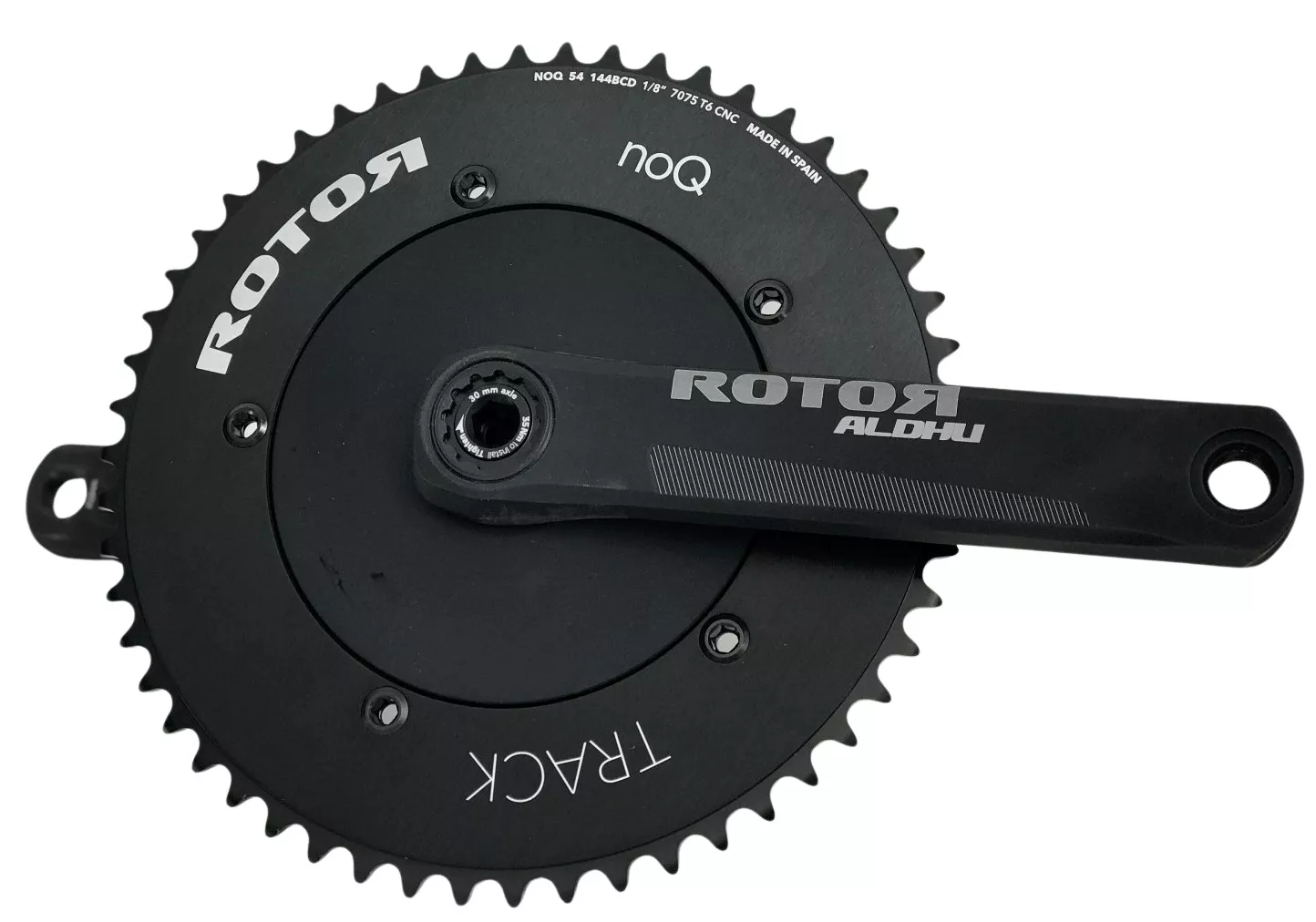 Rotor Aldhu Track Crankset - Ultra Rigid and Aerodynamic