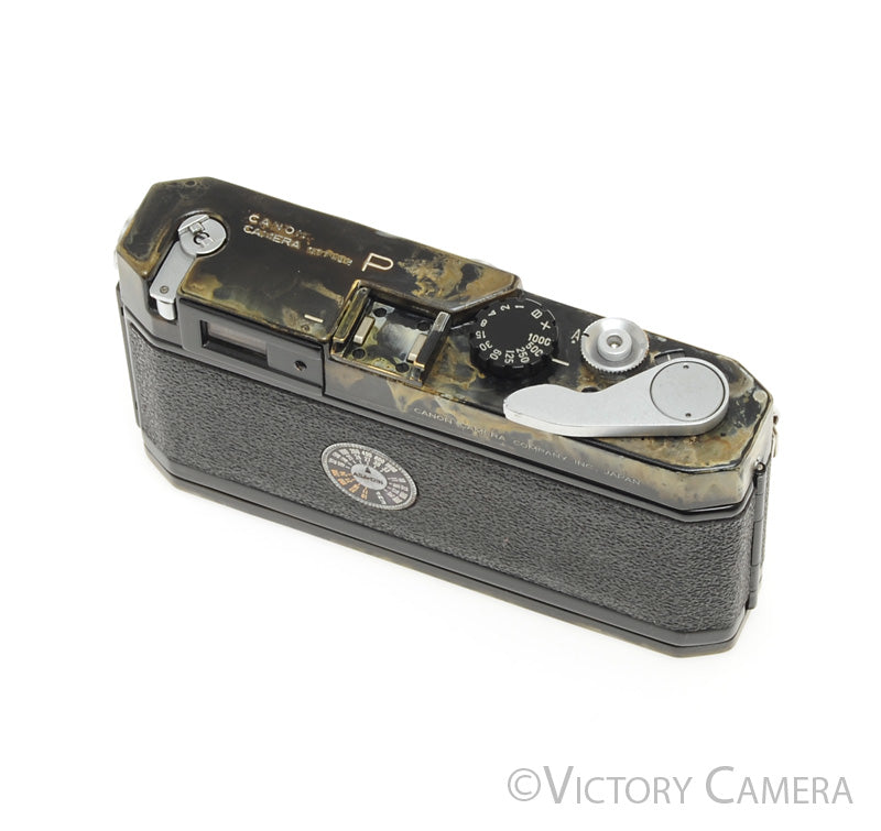 Canon P Black Repaint 35mm LTM Rangefinder Camera Body [EXC-]