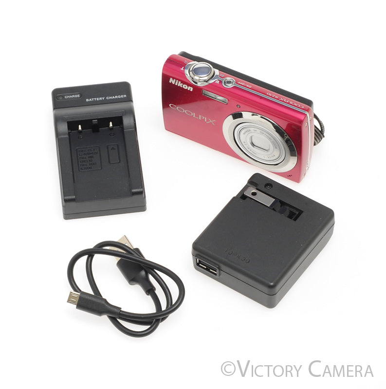 Nikon CoolPix S230 Pink 10MP Digital Point & Shoot Camera [EXC]