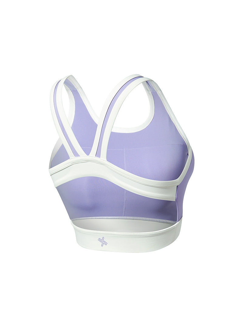 サマーグロウ 配色入り 背中開き ブラトップ