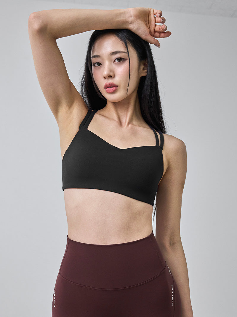 BLACK LABEL シグネチャー パワーライズ パッド一体型 ストラップ ブラ