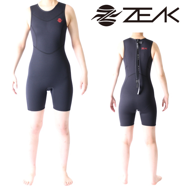 ZEAK(ジーク) ウェットスーツ 女性用 レディース ショートジョン 2mm