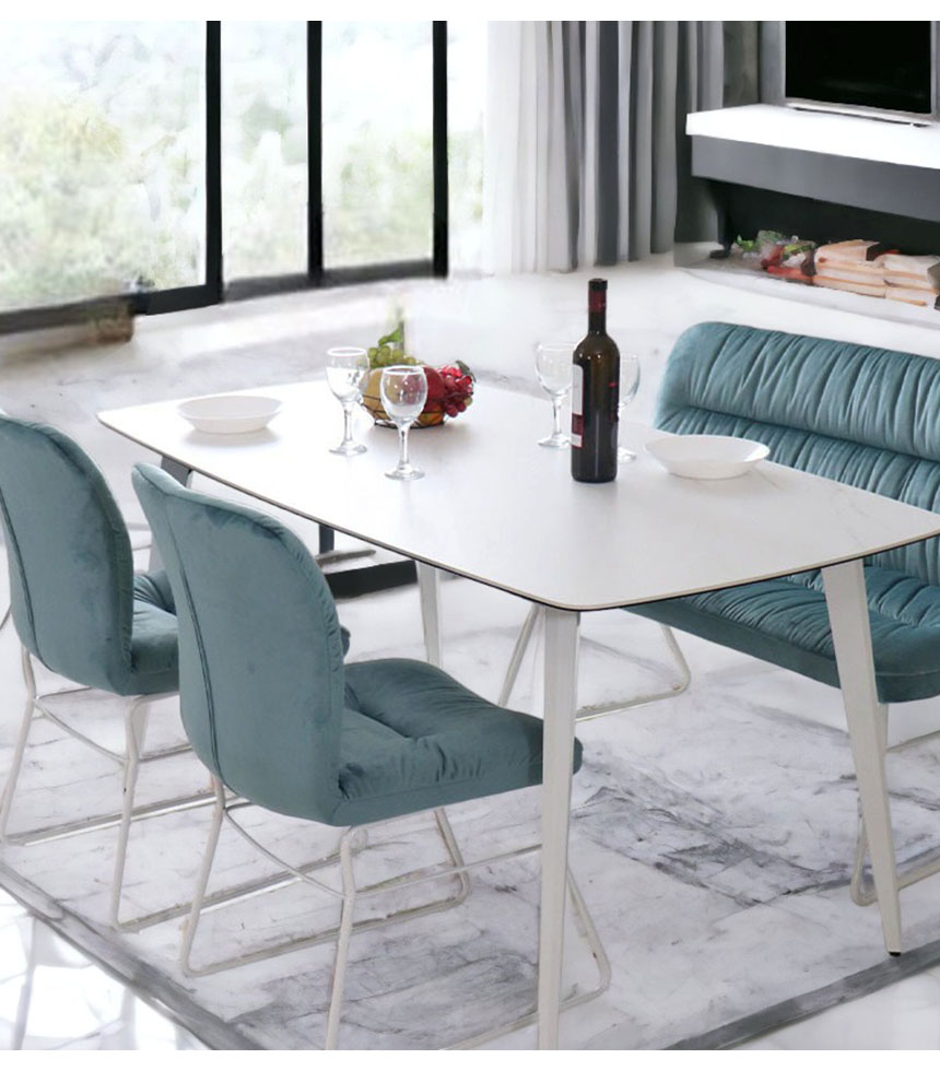 大理石柄 セラミック製 ダイニングテーブル 単品 150cm おしゃれ 食卓