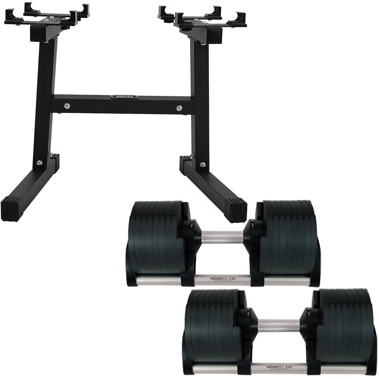 可変式ダンベル 36kg×2個 2kg刻みNUO-FLEX2.0_36×2 ＆ 専用スタンド