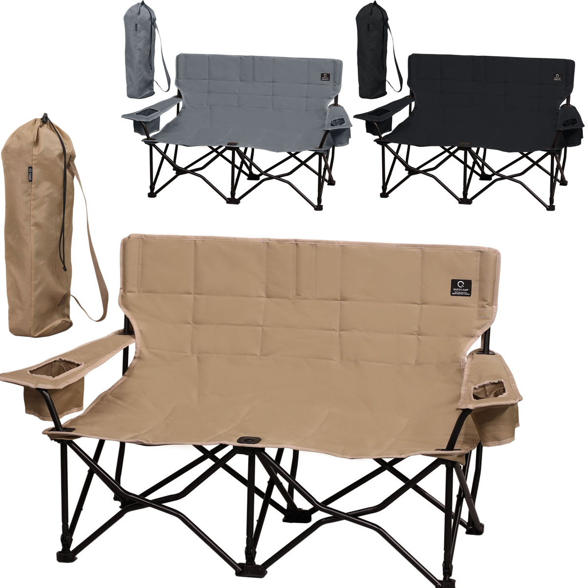 クイックキャンプ アウトドアチェア ラブソーシート QC-LFC120 二人