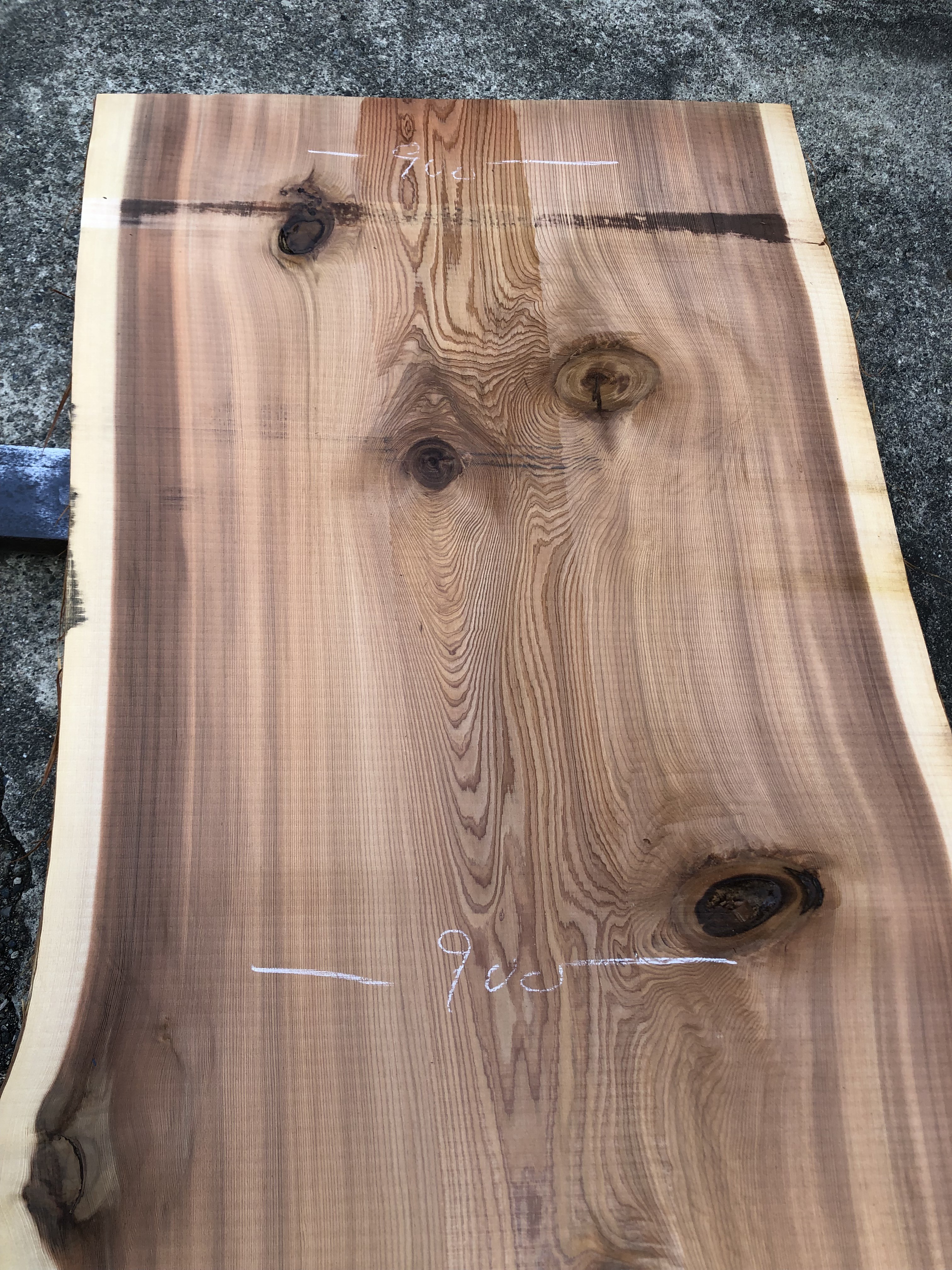 吉野杉一枚板s1174 | 一枚板テーブルと無垢カウンター販売のグリーン