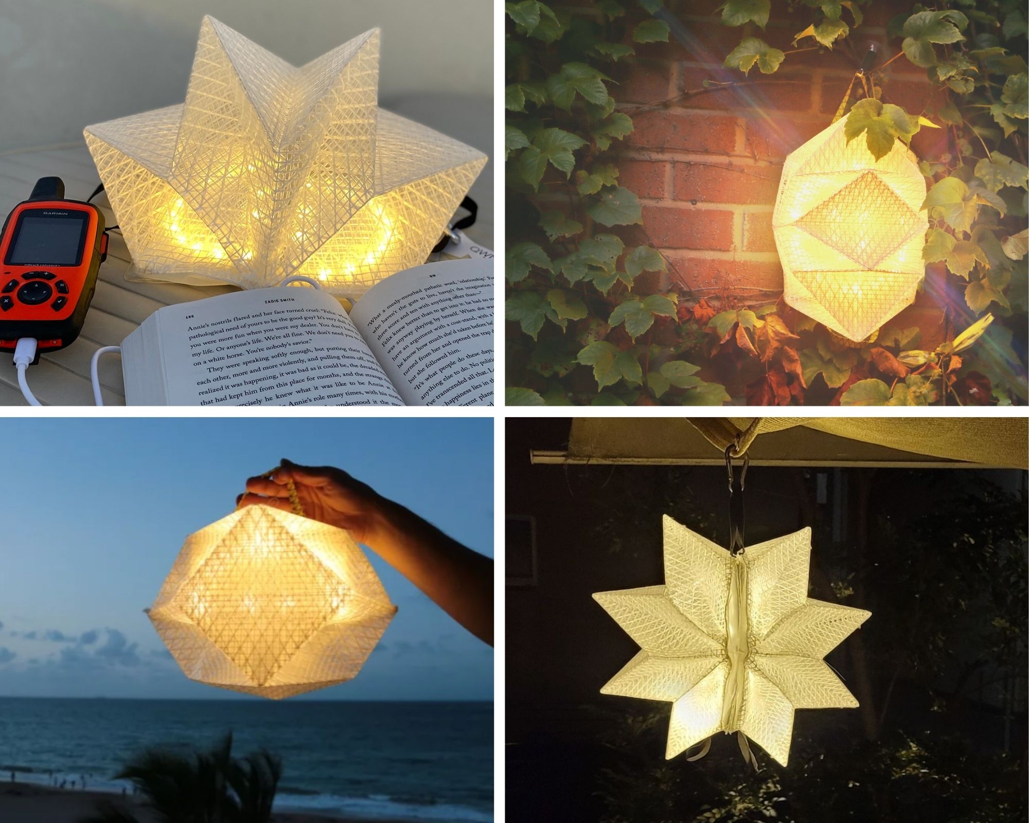 水に浮かぶ、折りたためる、ソーラー充電式…！ クインのLEDランタンは