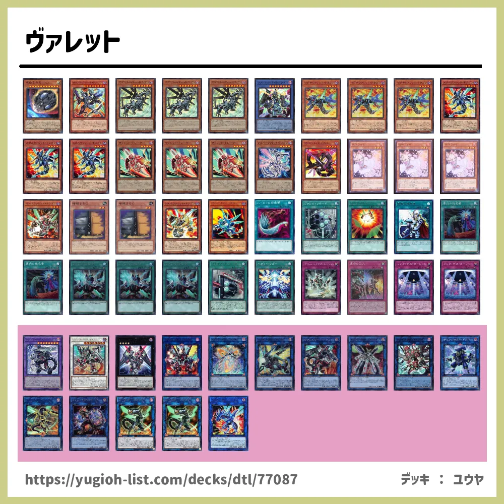ヴァレット遊戯王デッキレシピ【ファン・テーマ】 | 遊戯王カード
