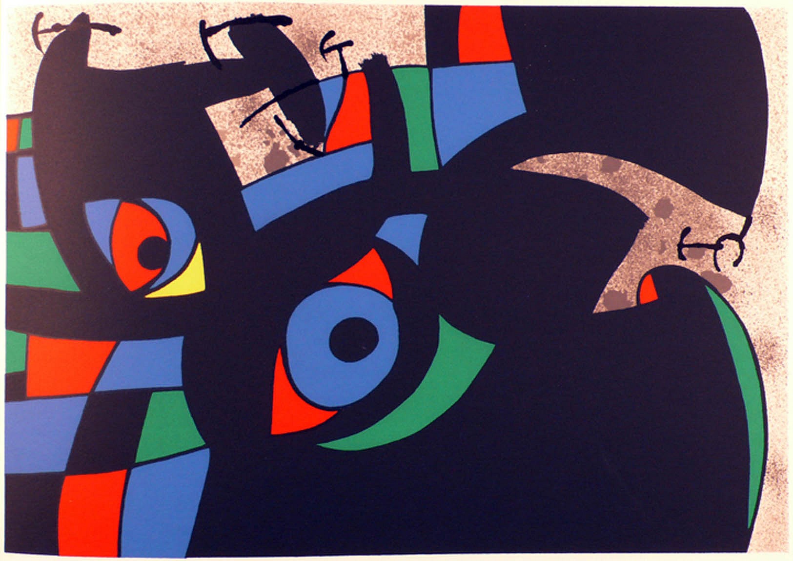 Joan Miro' | Le Lezard aux Plumes d'Or (The Lizard with Golden