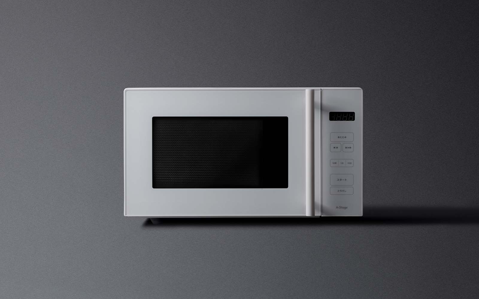 単機能電子レンジ 18L (MO01A-18WT/MO01A-18BK)｜A-Stage inc.