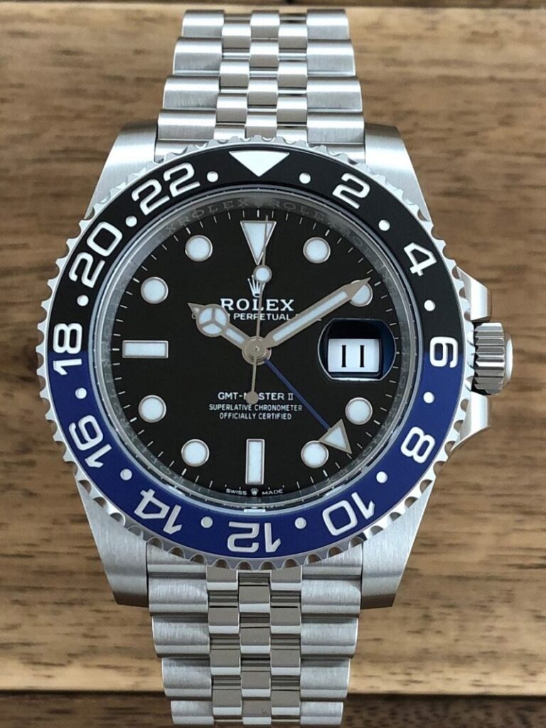 ロレックス(ROLEX)GMTマスター2 Ref.126710BLNR 黒文字盤 青黒ベゼル