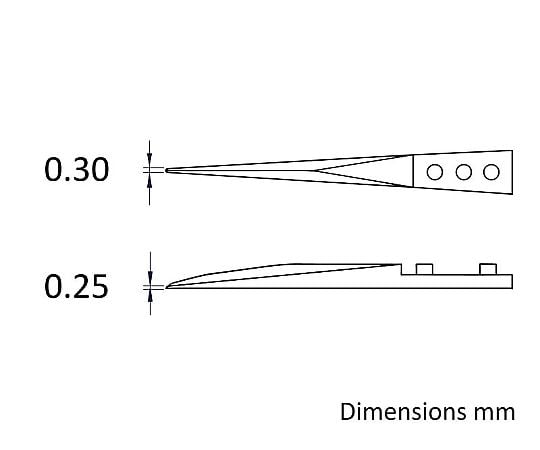 6-7909-12 セラミックチップピンセット 72MZ 【AXEL】 アズワン
