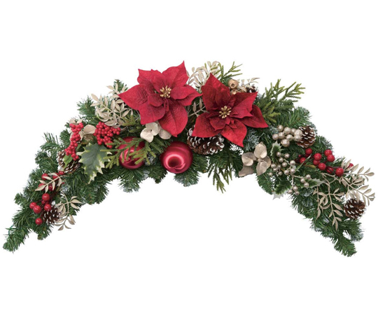 ポインセチア クリスマスガーランド 100cm 48-52-1-1 - as kitchen