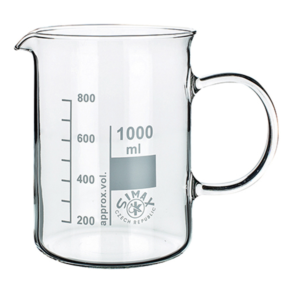 3-6008-04 ガラス手付ビーカー 1000mL 154/1000 【AXEL】 アズワン