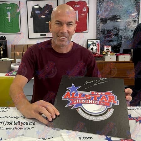 ジネディーヌ・ジダン直筆サイン入りフランス代表 1998年ワールド