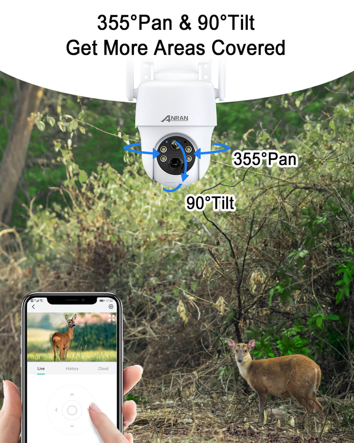 2K Solar Battery Security Camera | No WiFi Needed! – ANRAN