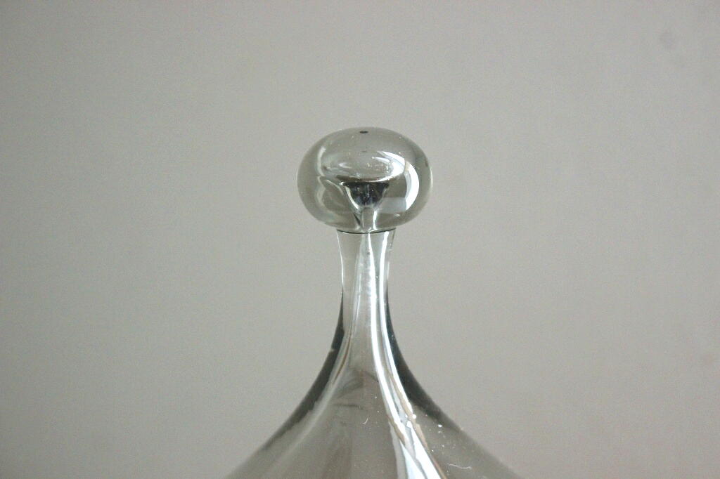 北欧ヴィンテージ雑貨 Hovmantorp ガラスとチークのケーキドーム