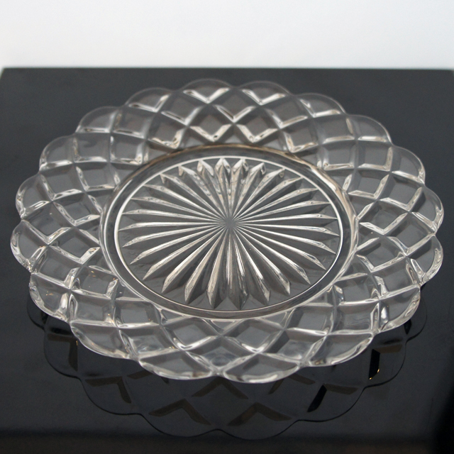 オールドバカラ「プレス成型 皿6枚セット 直径17cm」《アンティック