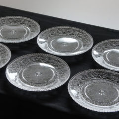 オールドバカラ「アラベスク ARABESQUE プレート6客組」《アンティック
