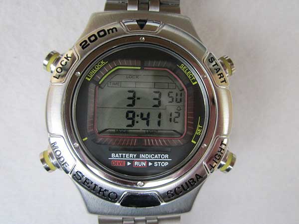 JA-1100| セイコー ダイバー デジタル S800-0020 AIR DIVER'S 200m
