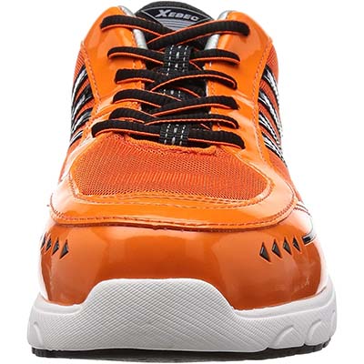 安全靴 ジーベック 85124 オレンジ ローカット ウィズ：4E - 安全靴