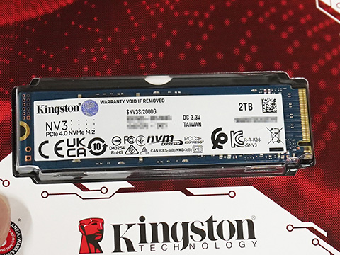 最大リード6,000MB/sのPCIe 4.0 SSD「NV3」がKingstonから、容量別に3