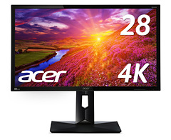すべてがちょうどいい！ Acer、4K/HDR/1ms対応28インチモニターを発売