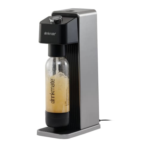 炭酸水メーカーのドリンクメイト初の電動モデル。ジュースやワインも