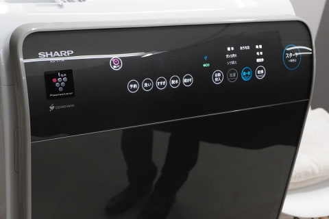 シャープ、マンタのエラ形状から学んだドラム式洗濯機。乾燥まで80分の