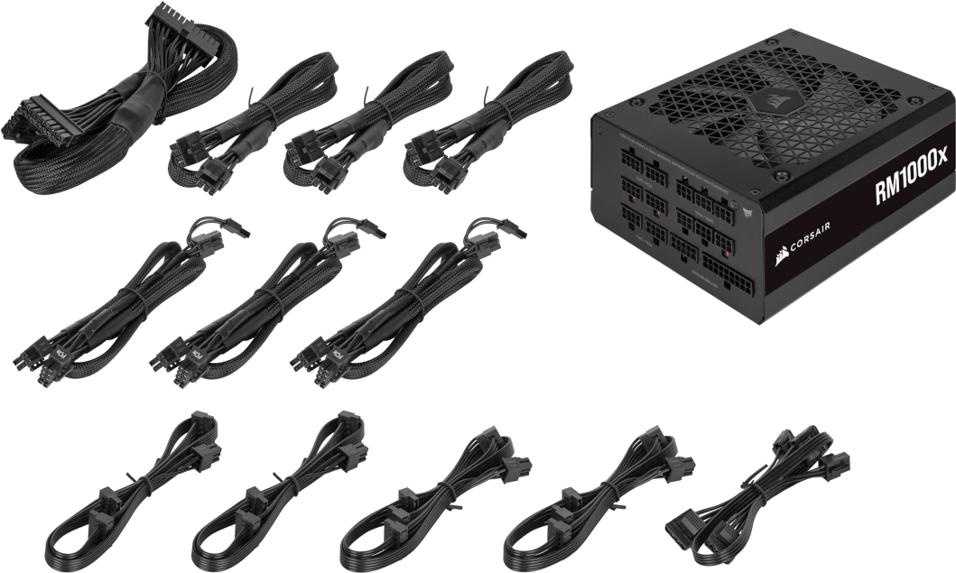 RMx Series™ RM1000x — 1000 Watt 80 PLUS Gold Fully Modular ATX PSU