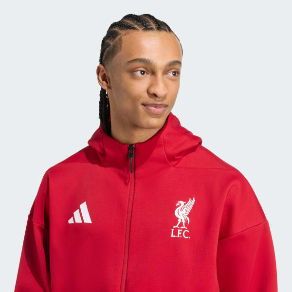 adidas Liverpool FC ADIDAS Z.N.E. Anthem Jacket - Red | Free