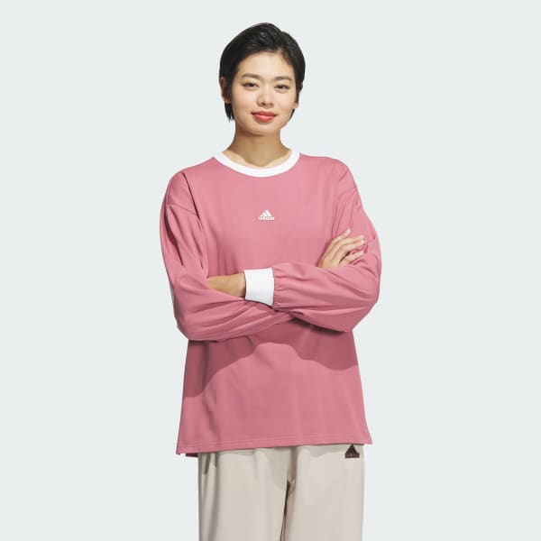 アディダス ワーディング ルーズフィット シングルジャージー 長袖T