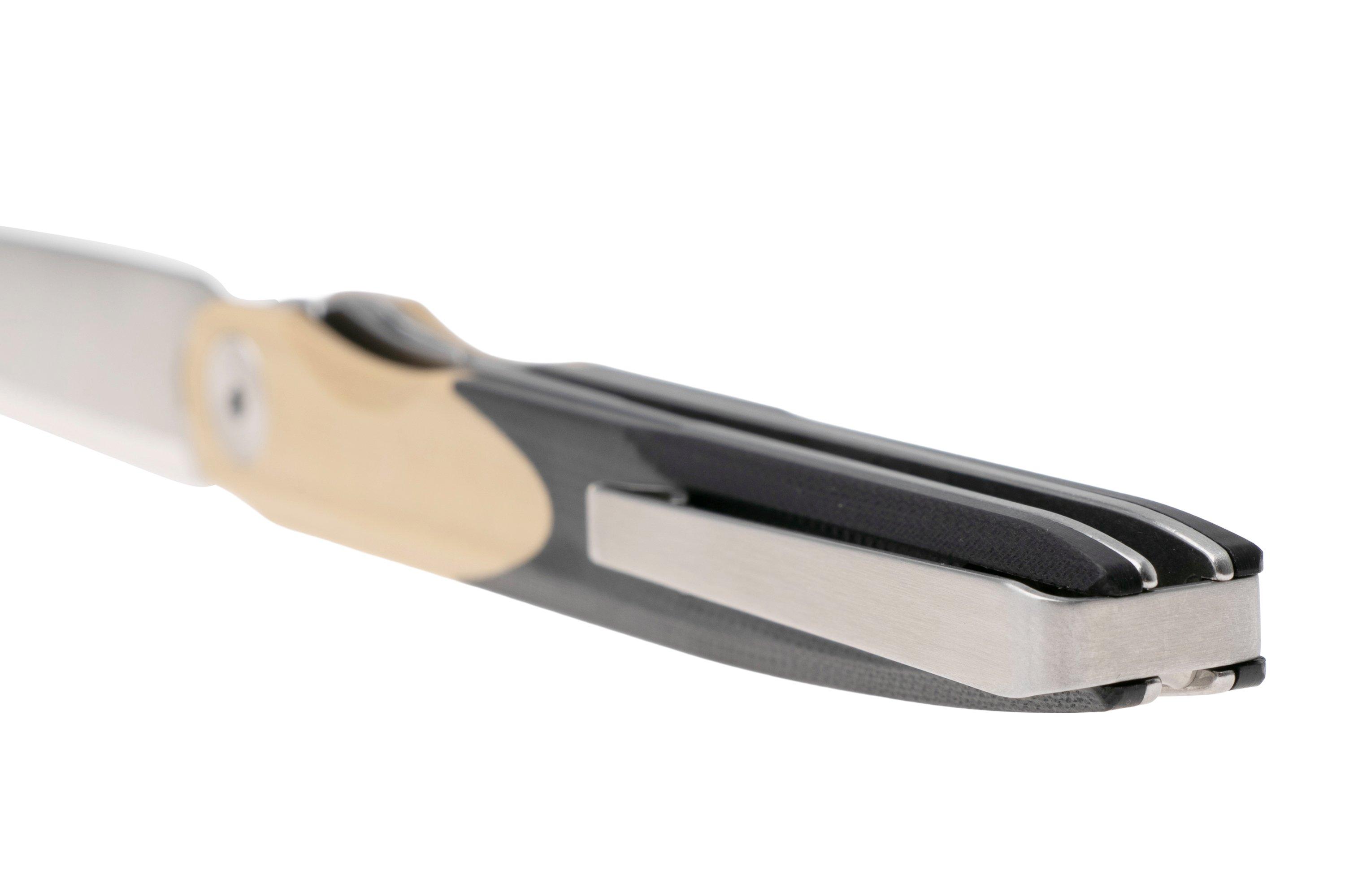 Bestechman Lanza BMK14B Satin 14C28N, Khaki Black G10, pocket