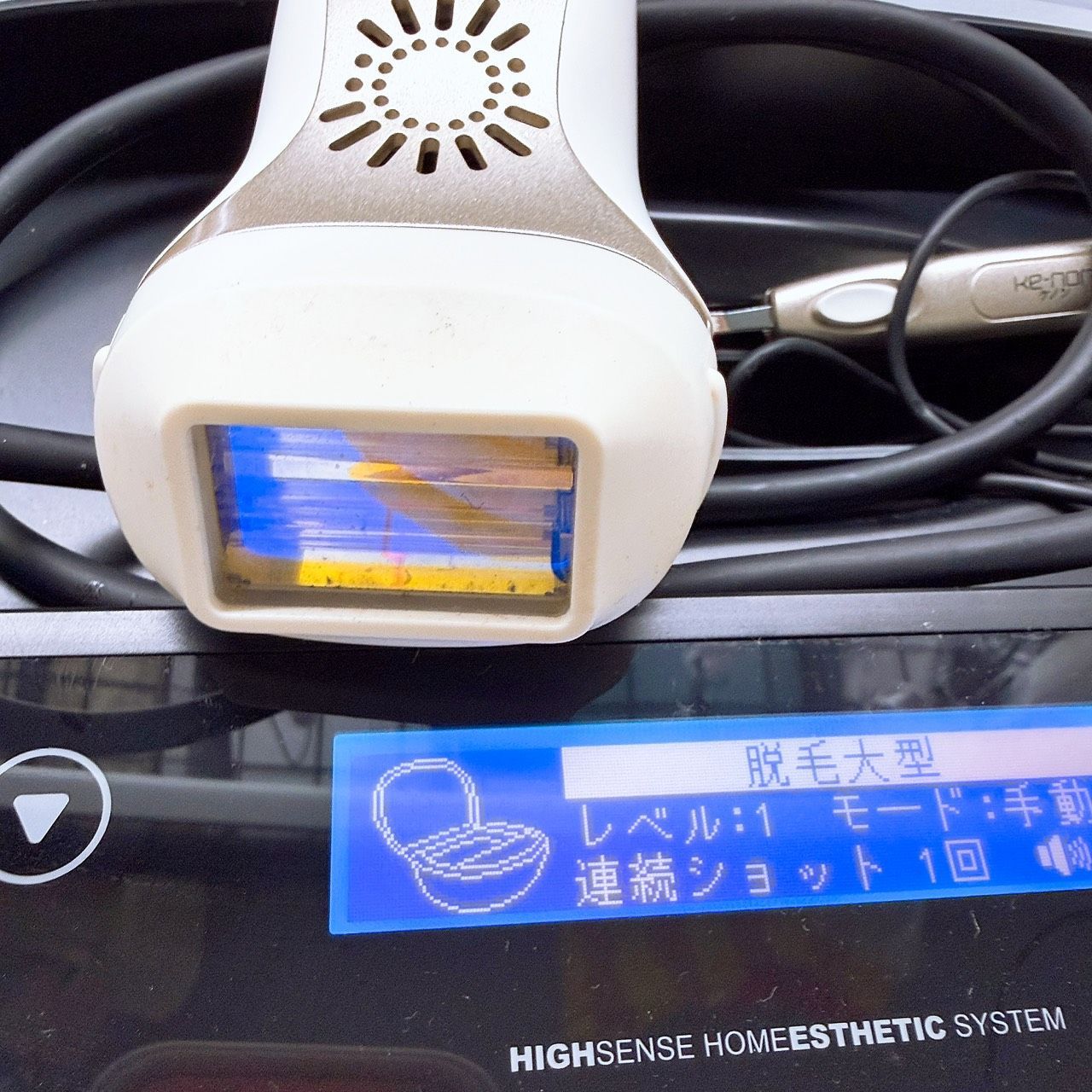 残量 ほぼ未使用??眉毛脱毛器付き》 ケノン ver 4.1 カートリッジ付き