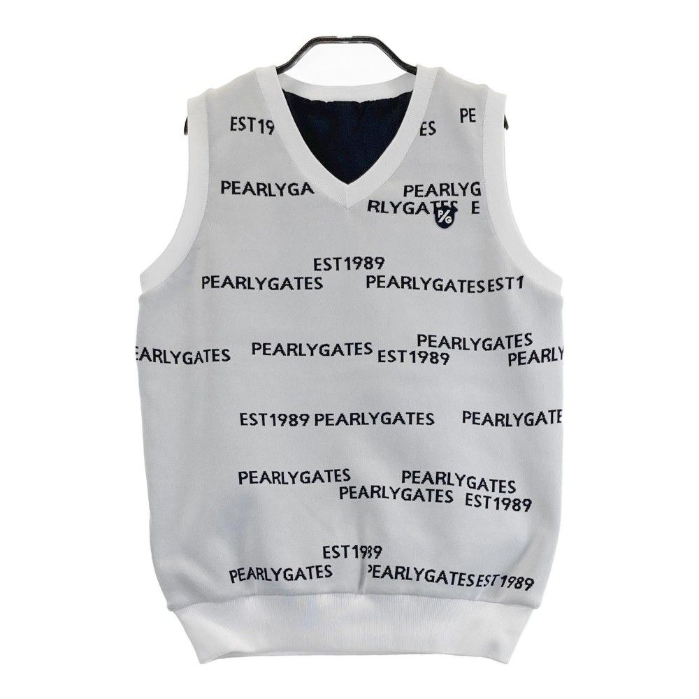 PEARLY GATES スマイリーフェイス ニットベスト Vネック サイズ1 14G