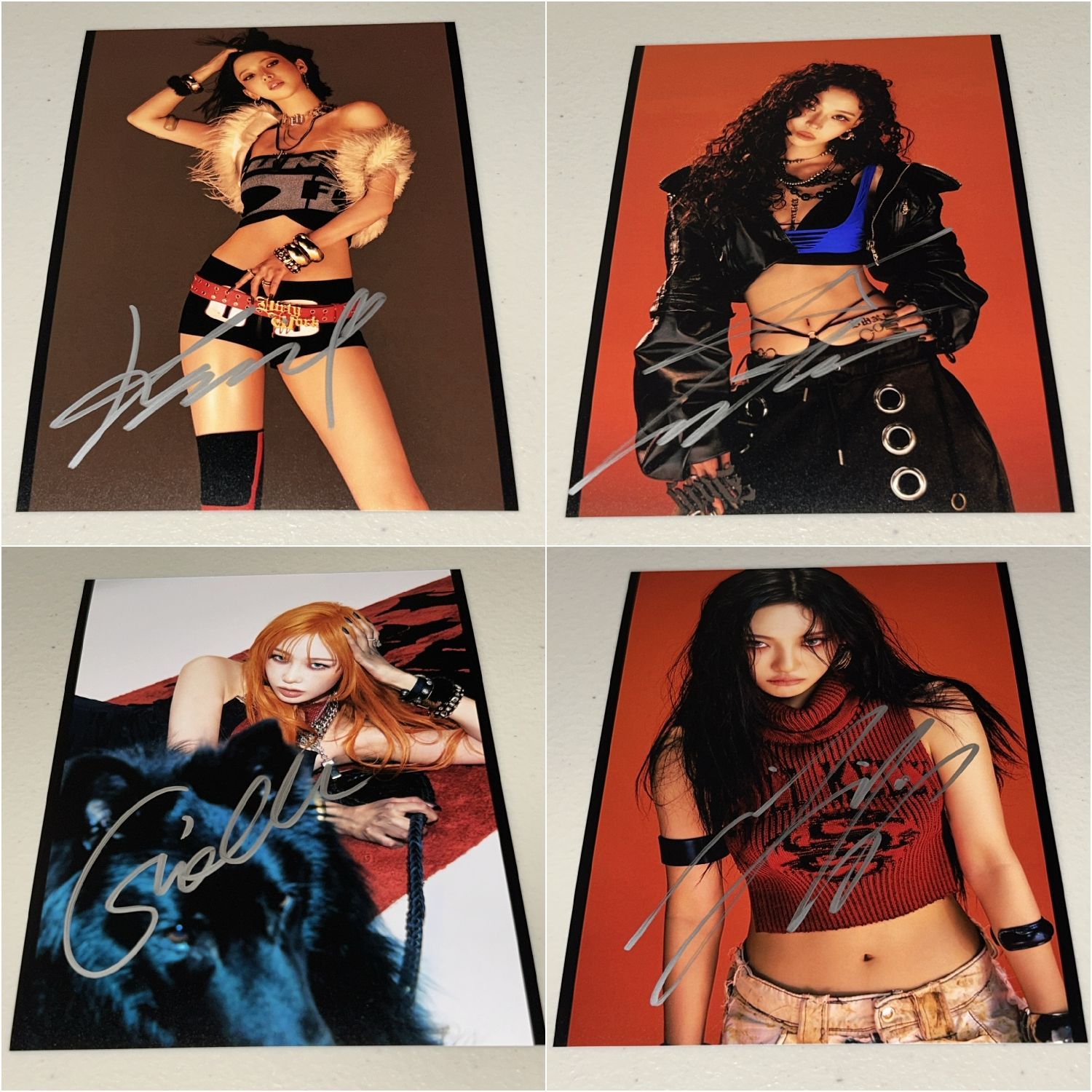 専用＠aespa 直筆サイン「Dirty Work」スチール写真(2Lサイズ) - メルカリ